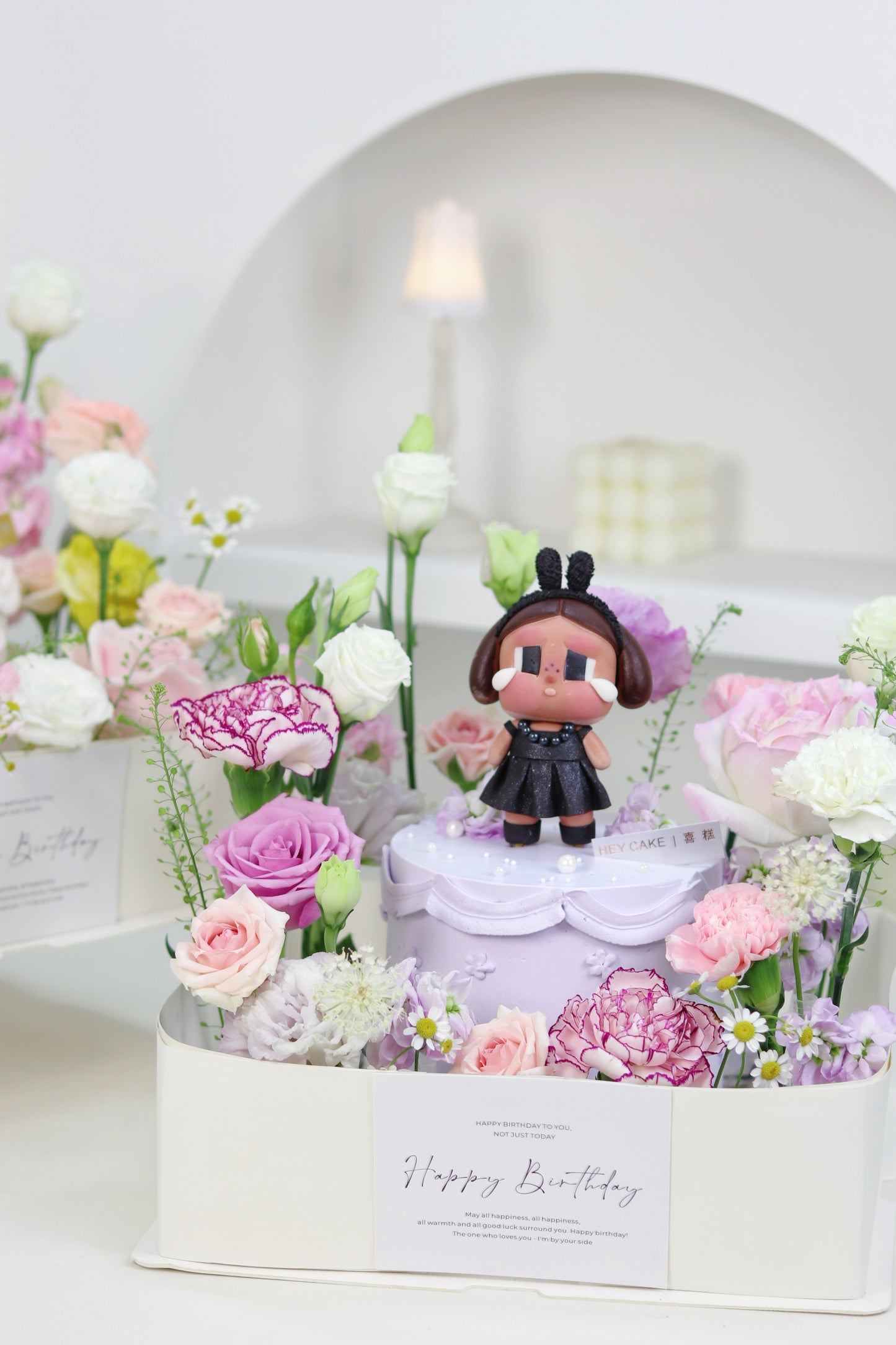 翻糖黑皮Cry baby Shiny Shiny 鮮花花園蛋糕