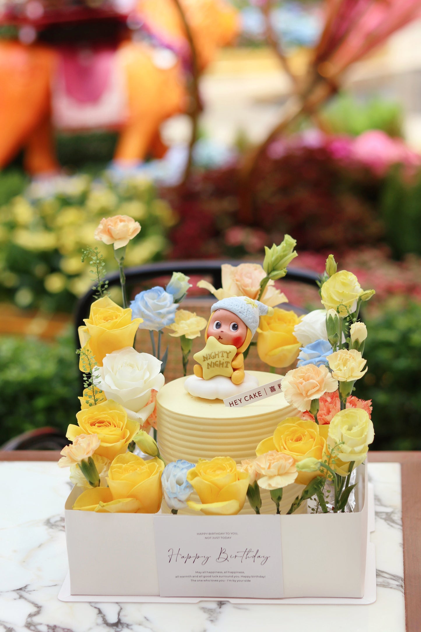 翻糖Twinkle Twinkle 鮮花花園蛋糕