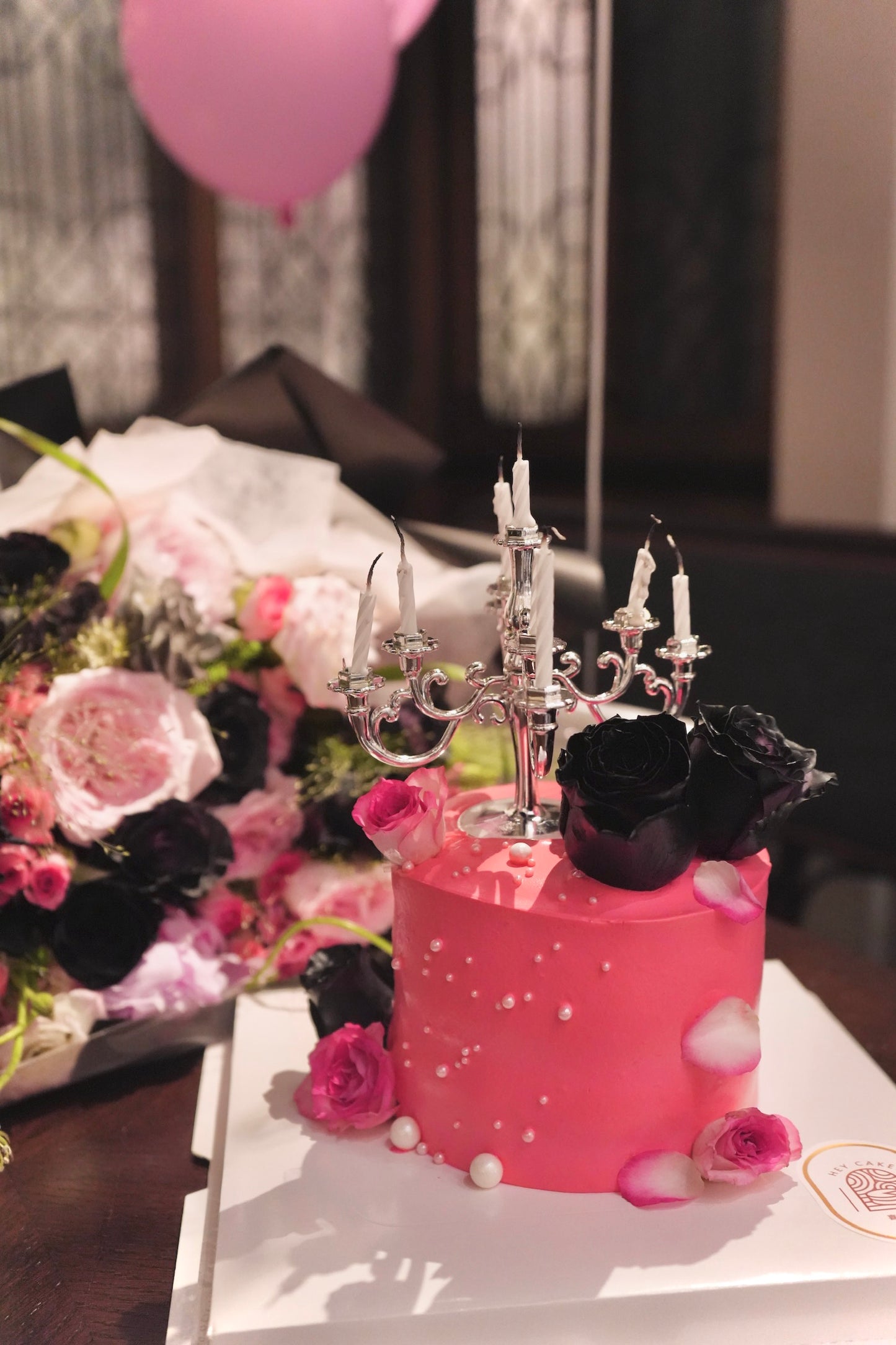 blackpink 鮮花蛋糕