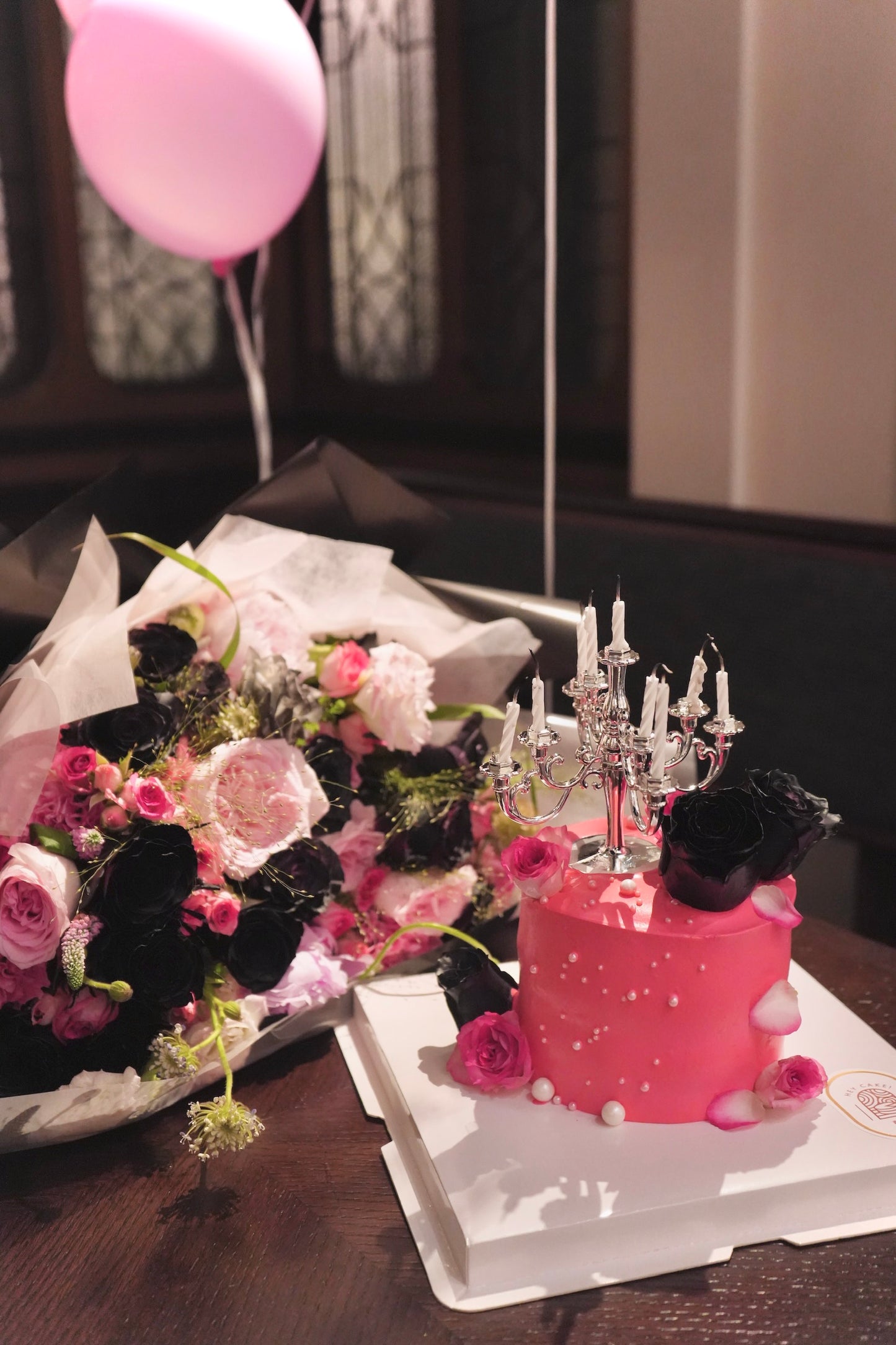 blackpink 鮮花蛋糕