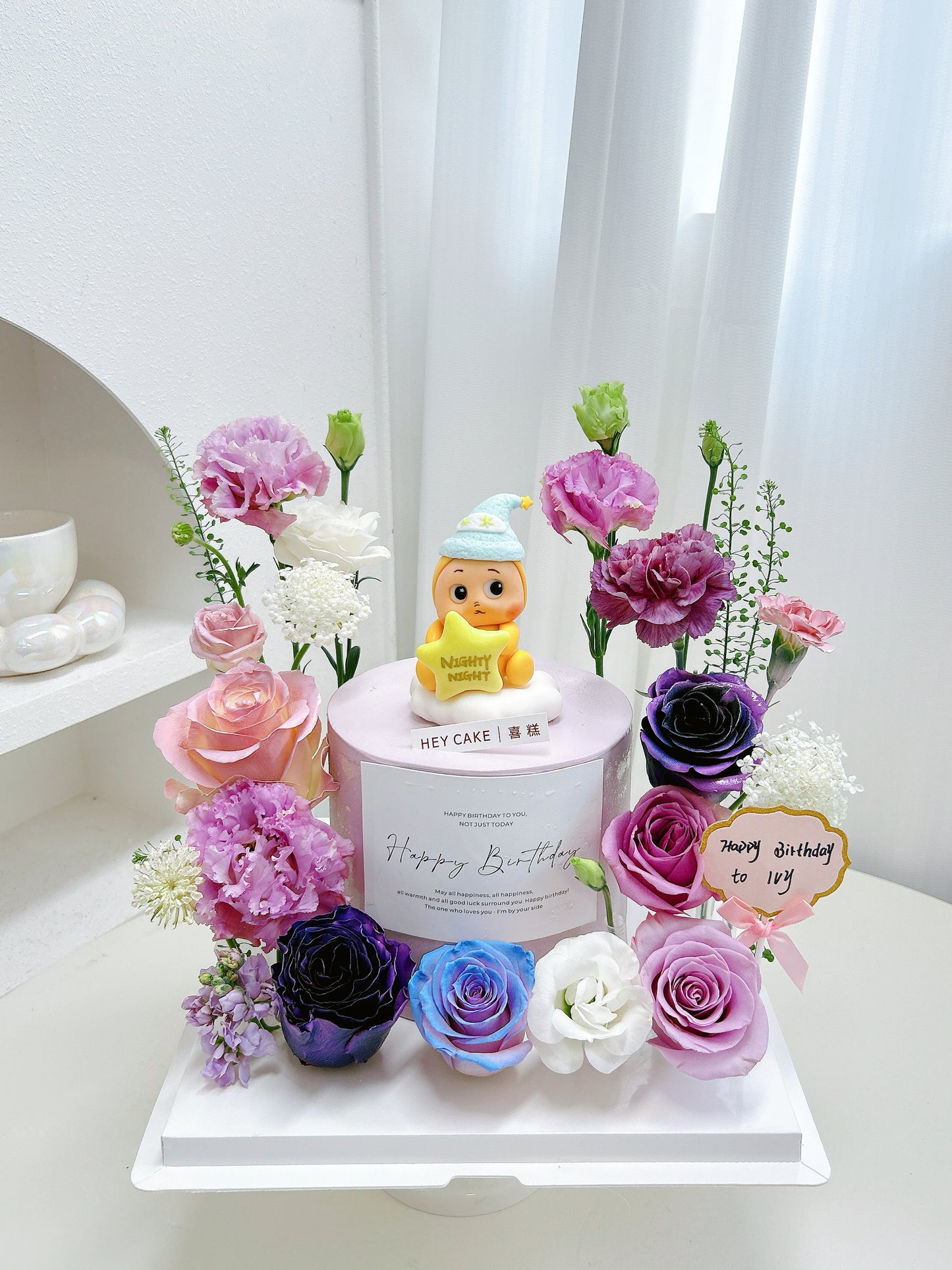 翻糖Twinkle Twinkle 鮮花花園蛋糕