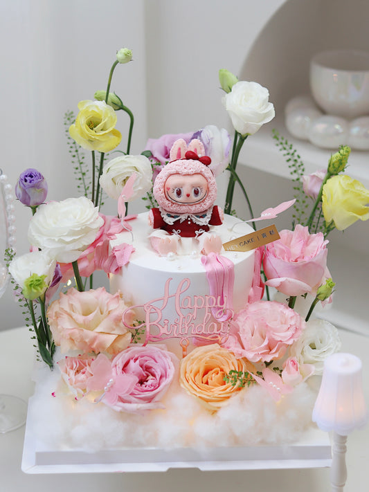 翻糖Momoko 鮮花花園蛋糕