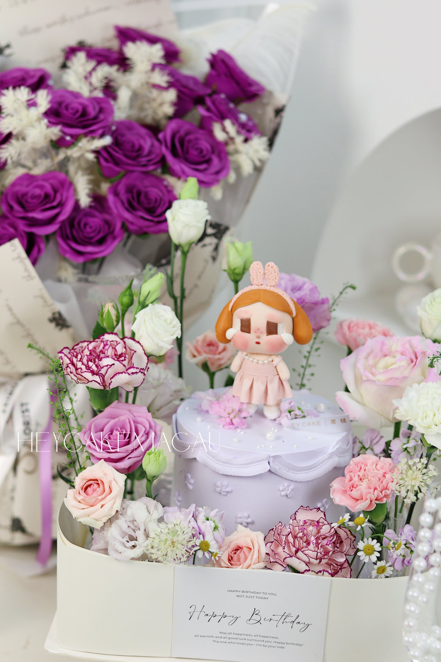 翻糖Cry baby Shiny Shiny 鮮花花園蛋糕