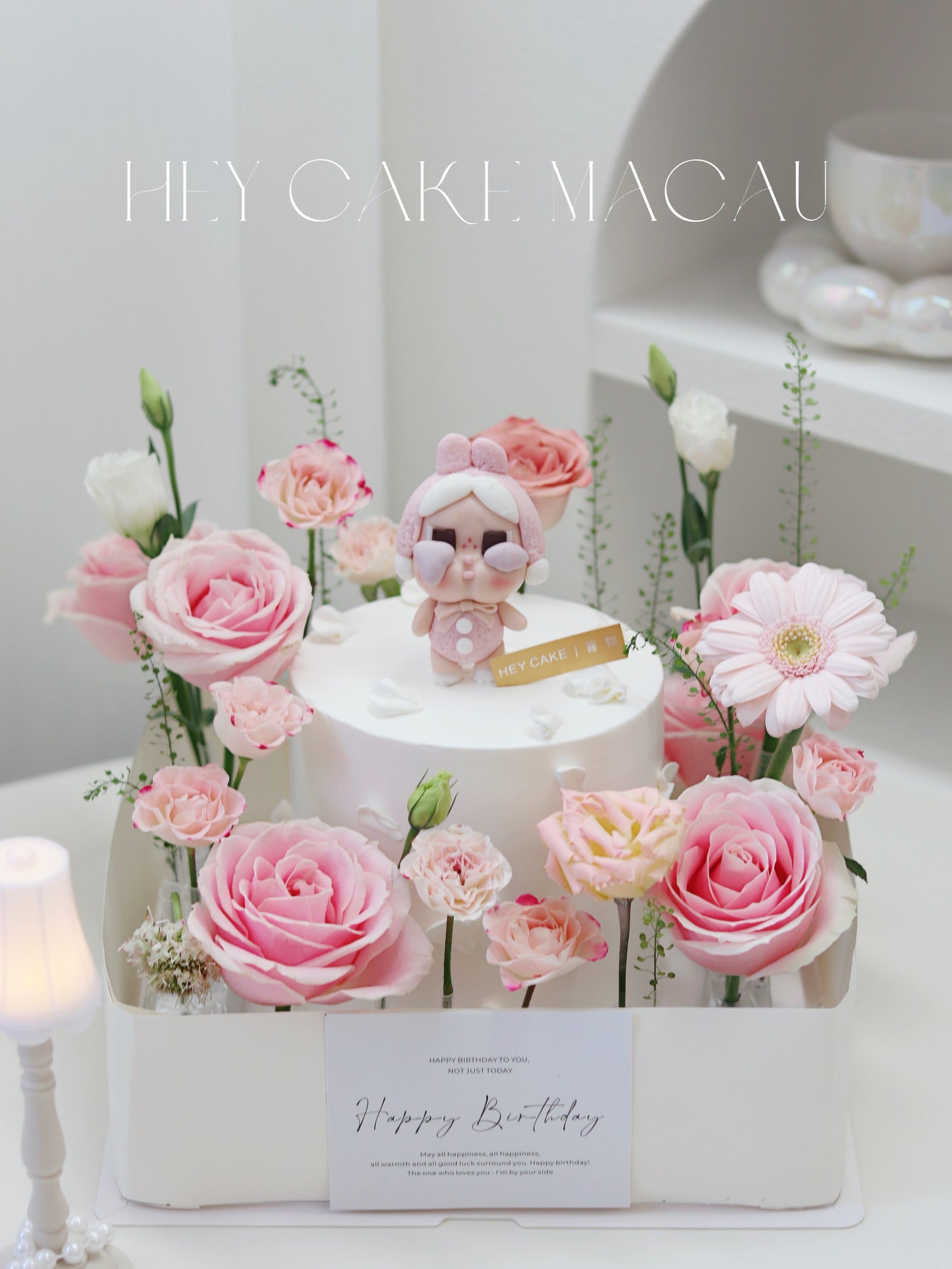 翻糖Cry baby 哭哭兔鮮花花園蛋糕