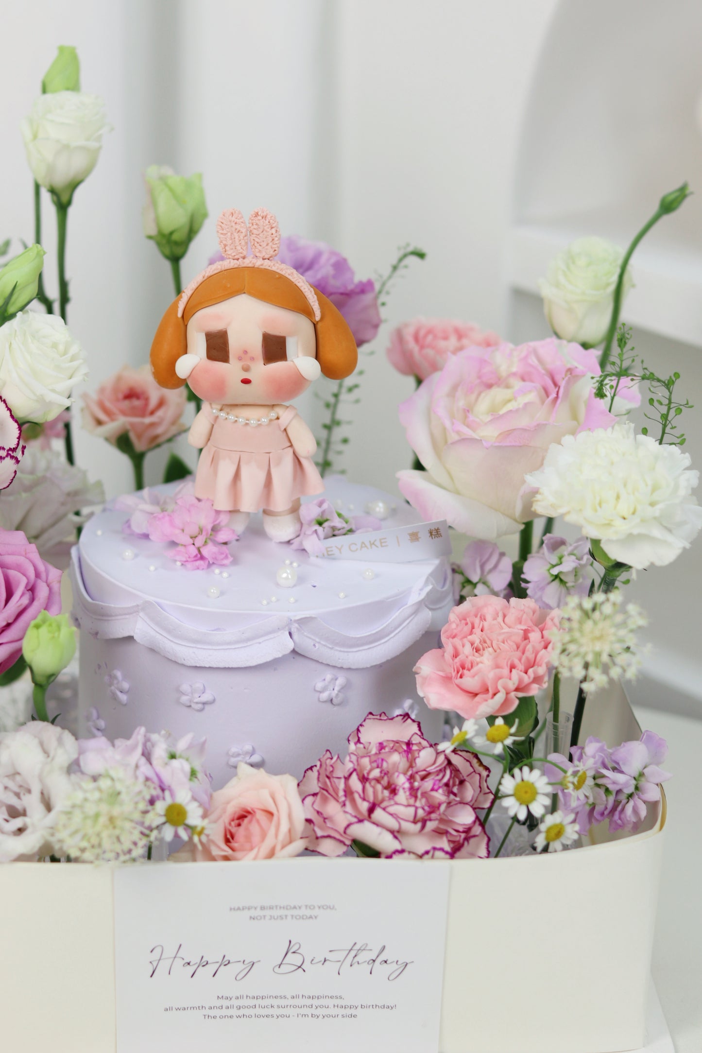 翻糖Cry baby Shiny Shiny 鮮花花園蛋糕