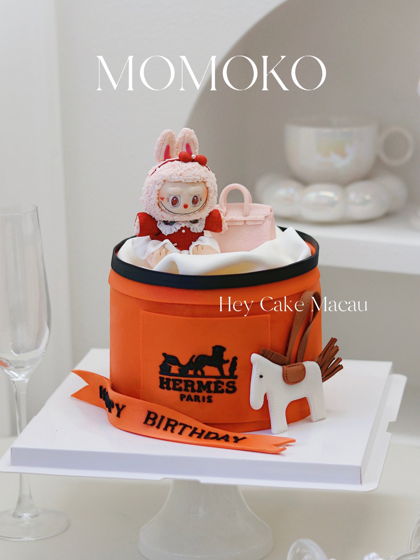 Hermes x Momoko 翻糖蛋糕