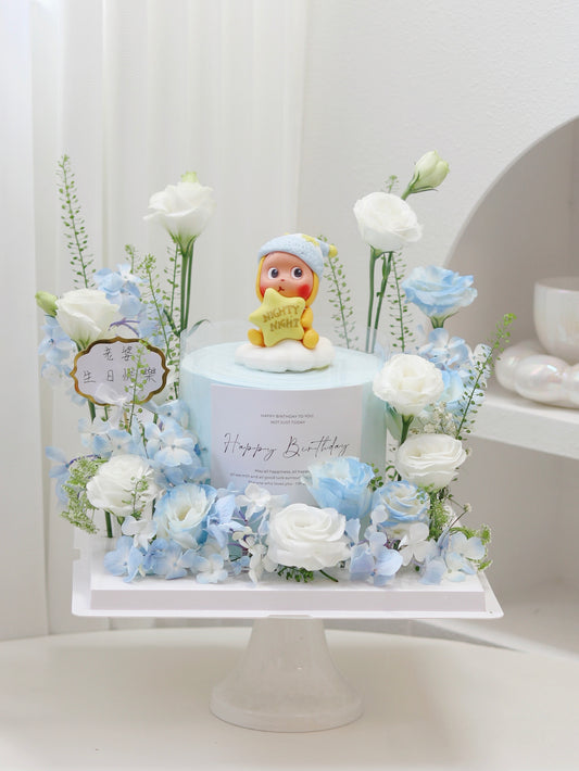 翻糖Twinkle Twinkle 鮮花花園蛋糕