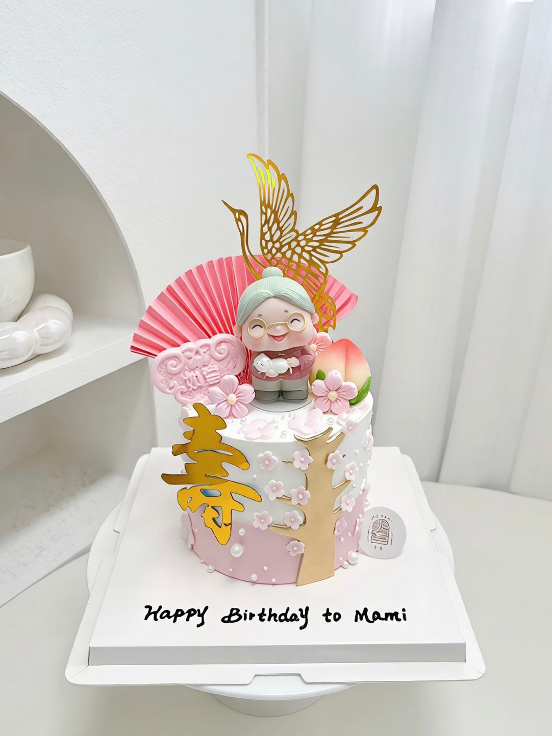 仙鶴祝壽款蛋糕